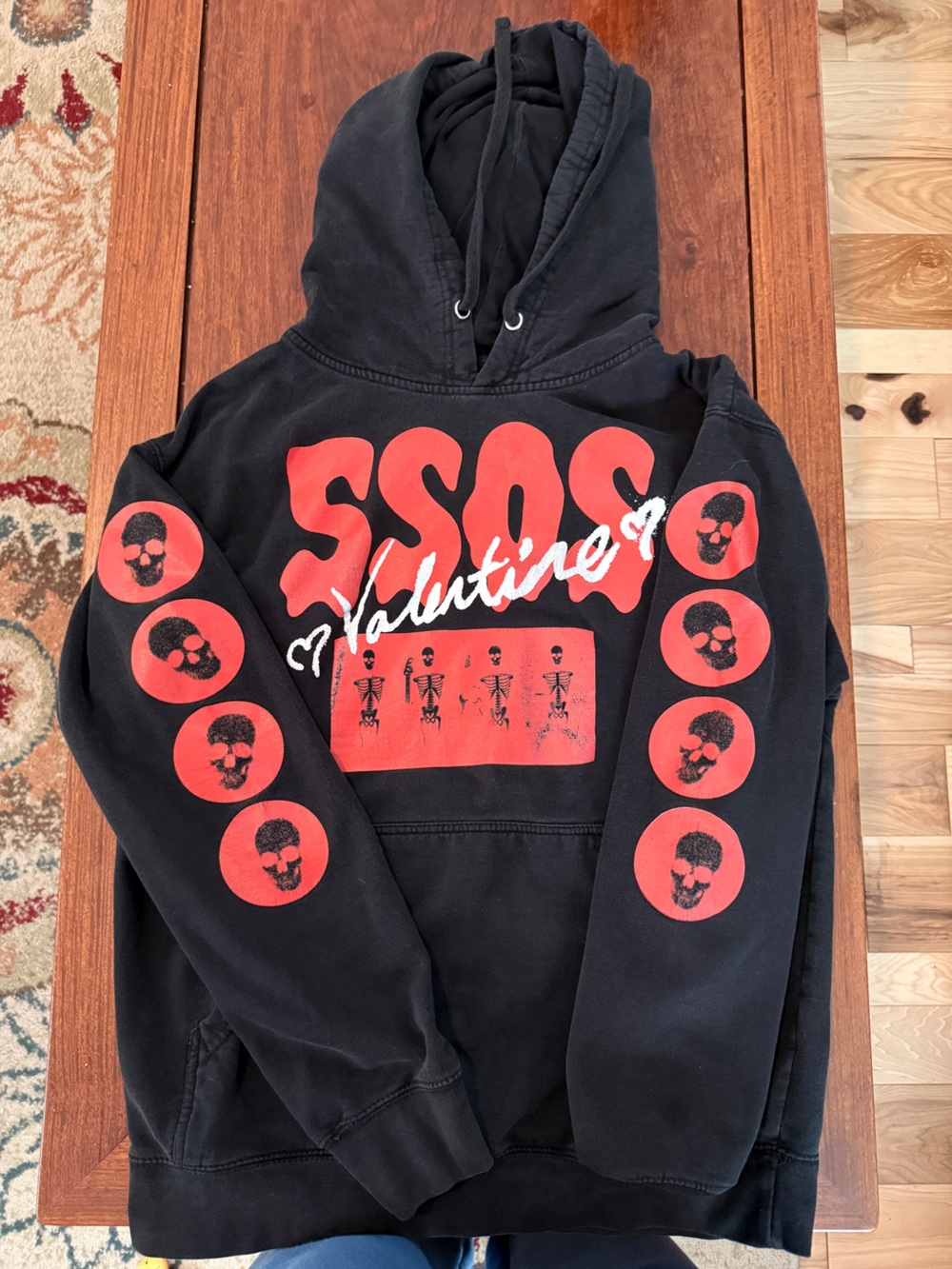 5SOS Valentine Black Graphic Hoodie